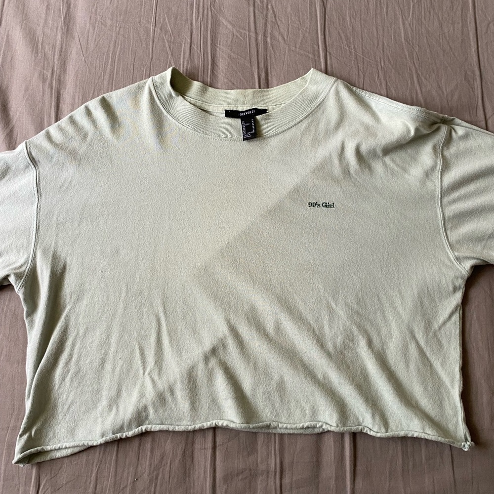 Forever 21 green crop top